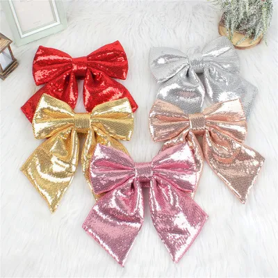 Scene Diy Tie Accessories Tree Decoration Christmas Decorations Bow Sequins