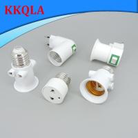 QKKQLA Shop AC US EU UK to E26 E27 power supply LED bulb lamp Holder Base Socket Plug Screw Light Adapter Converter electric connector