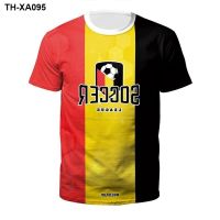 The football Cup fans cheer sportswear Qatar round collar T-shirt with short sleeves Europe and the States