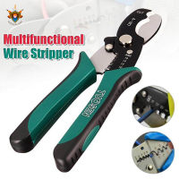 Multi Tool 8 Wire Stripper Cable Cutting Scissor Stripping Pliers Cutter 1.6-4.0mm Hand Tools Ferramentas Herramientas Green