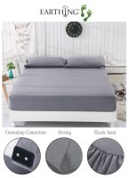 【hot】！ EARTHING Fitted Sheet Gray Not includes pillow case Cotton Antimicrobial healthy set