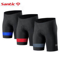 Santic 4D กางเกงขาสั้นขี่จักรยานสำหรับผู้ชายดั้งเดิมเบาะชุดปั่นจักรยานขาสั้น MTB ระบายอากาศขนาดพิเศษทนทานกางเกงชั้นในออกกำลังกายผู้หญิง KM3C05158 M-4XL9644