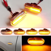 2x LED แบบไดนามิกด้านข้างไฟเลี้ยวสำหรับ Renault Clio 1 2 KANGOO MEGANE ESPACE TWINGO MASTER Nissan Opel Smart FORTWO