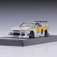 C0D จุด1:64ถนน Wearon SW นิสสัน Skyline ซูเปอร์เงา ER34อัลลอยรถรุ่น