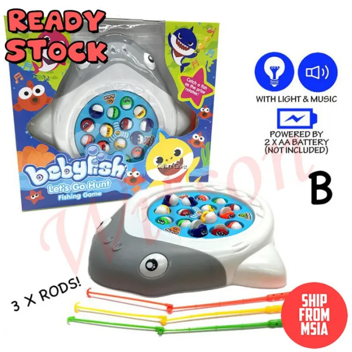 Baby Shark Fishing Game With Song Educational Toy (2488) Lazada