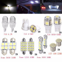 FG 1157 LED 14ชิ้น T10ไฟโดมแผนที่ภายใน31 36มม. ชุดไฟป้ายทะเบียนรถสีขาว