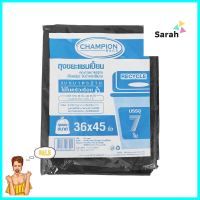 ถุงขยะ CHAMPION 36X45 นิ้ว 7 ใบ สีดำGARBAGE BAGS CHAMPION 36X45IN BLACK 7PCS **ของแท้100%**