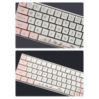 136 Keys XDA Profile Keycaps PBT DYE-SUB Cute Cat Theme Pink Keycap for Cherry Mx Switch GMMK Pro Mechanical Keyboard