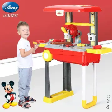 Disney Store Official Mickey Mouse Disney Junior Kitchen Play Set – Cooking Set for Kids – Interactive Pretend Play with Iconic Characters – Ignite