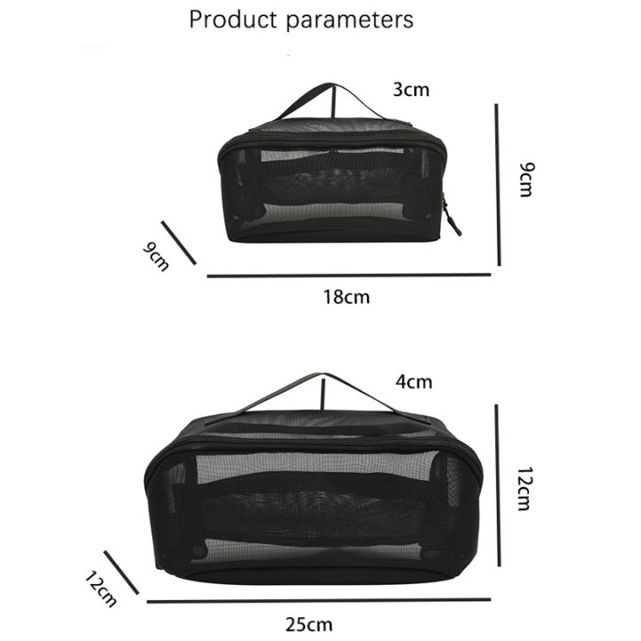 กระเป๋าเครื่องแต่งหน้าท่องเที่ยว-tas-kosmetik-แบบใสกระเป๋าแต่งหน้าพีวีซีแบบมีที่กระเป๋าสะพายผ้ากระเป๋าเครื่องสำอางค์กันน้ำได้