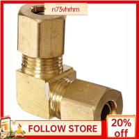 ฟิตติ้งท่อบีบอัดทอง N73VHRHM 1/4 "X 1/4" ท่อที่เหมาะสมท่อทองเหลืองใช้ได้กับน้ำ90องศาน้ำมันเบนซินน้ำมัน