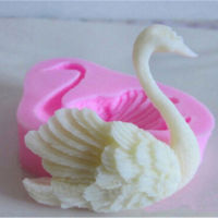 Woodrowo I.j Shop  แม่พิมพ์ซิลิโคนเกรดอาหาร3D Swan ฟองดอง์ตกแต่งเค้กเครื่องมือซิลิโคนแม่พิมพ์สบู่ซิลิโคนพิมพ์ทำเค้ก