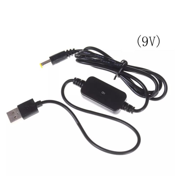 สายแปลง-usb-dc-dc-cable-9v-dc-jack-5-5mm-x-2-1mm-step-up-power-module-intl-fot-4g-router-tp-link