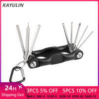 Kayulin Multi-Purpose 8 In 1 Allen Wrench Hex Key Set ไขควงชุดไขควงแบบพกพาพับได้ชุดไขควง