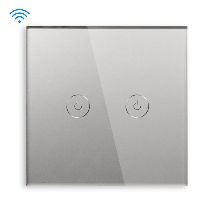 BSEED Wifi 2Gang 123way Smart Switch Light Touch Sensor Switch Wireless Wifi Wall Switch Support Tuya Google Smart