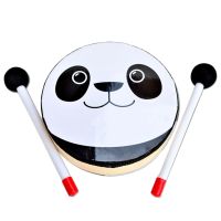 6 Inches Tambourine Little Panda Children Beat the Drum Percussion Musical Instruments Children Toys Gifts of Musical