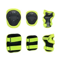 6Pcs/Set Kids Knee Pads Impact Resistance Adjustable Unisex Breathable Hand Pads Wrist Guards for Skateboading 6Pcs/Set Practical Wrist