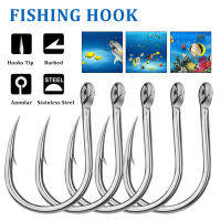 POKICH 5/10Pcs ตะขอตกปลาเหล็กคาร์บอนสูง Jig Hooks Barbed เคลือบปลาคาร์พตะขอตกปลา Eye Design น้ำเค็ม Fishhook