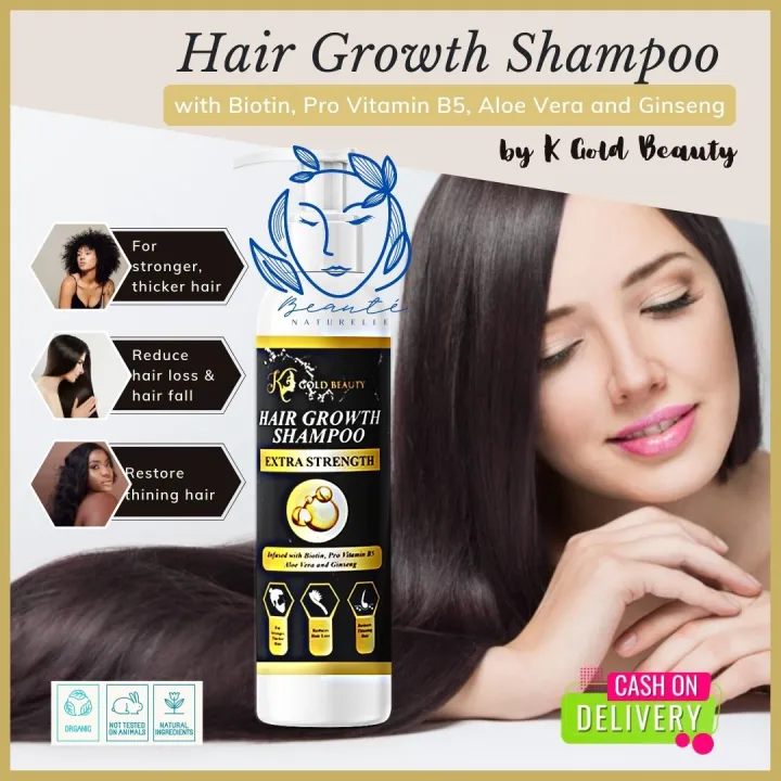 Beaute Naturelle HAIR GROWTH SHAMPOO by K Gold Beauty Infused with