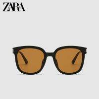 ZARAˉ sunglasses womens 2023 new trendy brown retro anti-ultraviolet sunglasses big face thin mens glasses