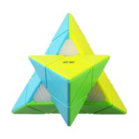 Qiyi Qiming S2 Pyraminx ลูกบาศก์พีระมิดความเร็ว ไร้สติกเกอร์ 3x3 สําหรับผู้เริ่มต้น