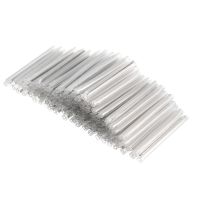 ✕♧▽ uxcell Fiber Optic Fusion Splice Tube Protector Sleeves Clear Heat Shrinkable Tubing 45mm 3.6mmOD 200pcs