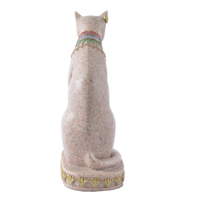 รูปปั้นแมวเมอริกแลร์หินทรายประติมากรรมทำด้วยมือฮวงจุ้ยโบราณรูปปั้นตกแต่งงานฝีมือ