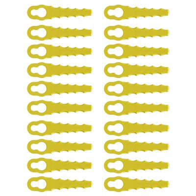 20 Pieces Lawn Mower Replacement Plastic Lawn Mower Blades Plastic Lawn Mower Blades for Many Occasions