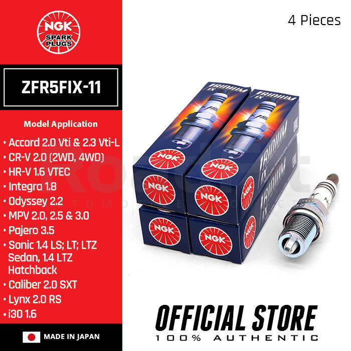 NGK ZFR5FIX11 Iridium IX Spark Plugs For ZFR5F11, Honda Accord, CRV