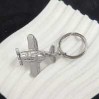 【LZ】☂  Hip Hop Aircraft Shape Keychain para homens pingente de cor prateada chaveiro para homens decoração do carro chaveiro moda jóias presentes
