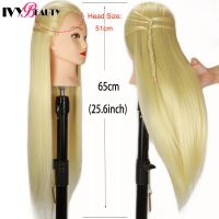 Blonde Hair Training Mannequin Head With Stand Hairdressing Makeup Practice Mannequin Head Wig Heads For Hairdressers Hairstyles