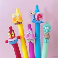 ใหม่ ปากกาลูกลื่น ลายการ์ตูน SpongeBob SquarePants Patrick Star Squidward 0.5 มม. สีดํา เครื่องเขียน