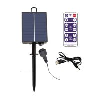 Solar Panel Controller with Remote for Christmas Garden LED String Copper Light for Outdoor Garden Decoration