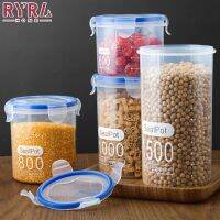 hotx【DT】 Large-Capacity Transparent Food Sealed Jars Moisture-Proof Grade Plastic Storage Cereals Bottle Accessories