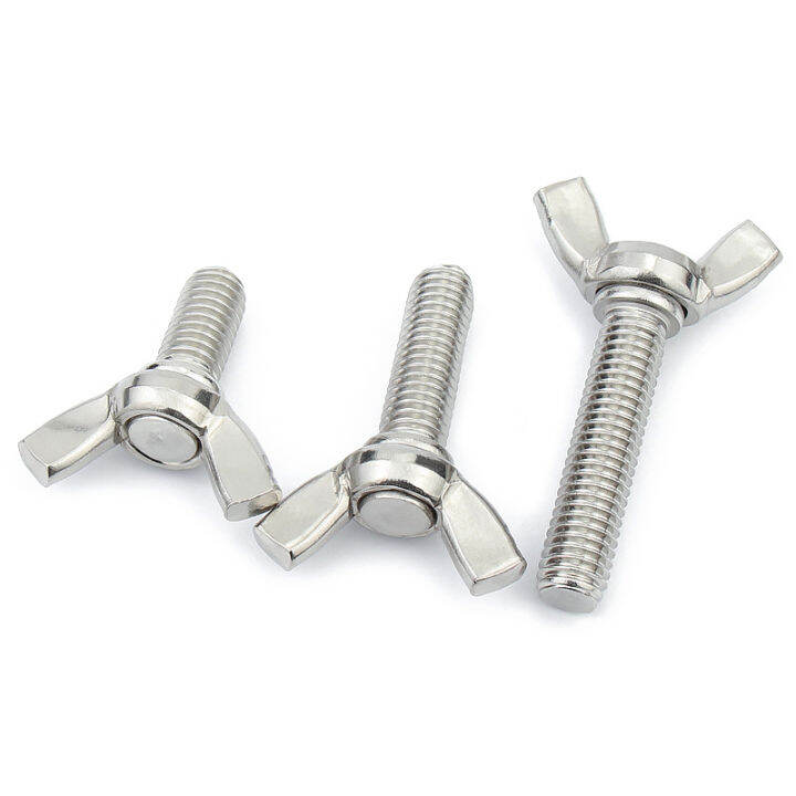 5-10pcs-304-stainless-steel-thumb-wing-hand-bolt-screw-m3-m4-m5-m6-6-hand-tighten-screws-butterfly-bolt-wing-thumb-screw