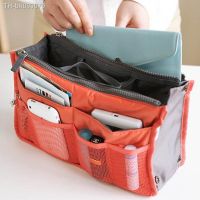 ✎ Organizer Insert Bag Women Nylon Travel Insert Organizer Handbag Purse Large liner Lady Makeup Cosmetic Bag Cheap Female Tote