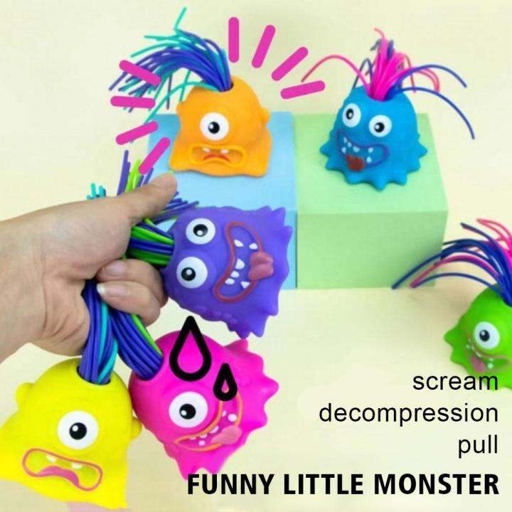 Screaming Monsters Pulling Hair With Sounds Stress For Kids Reliever ...