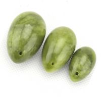 ❧ Drop shipping Natural Jade Yoni Egg Vaginal Muscles Tightening Ben Wa Ball Women Pelvic Floor Muscle Kegel Exercise Eggs