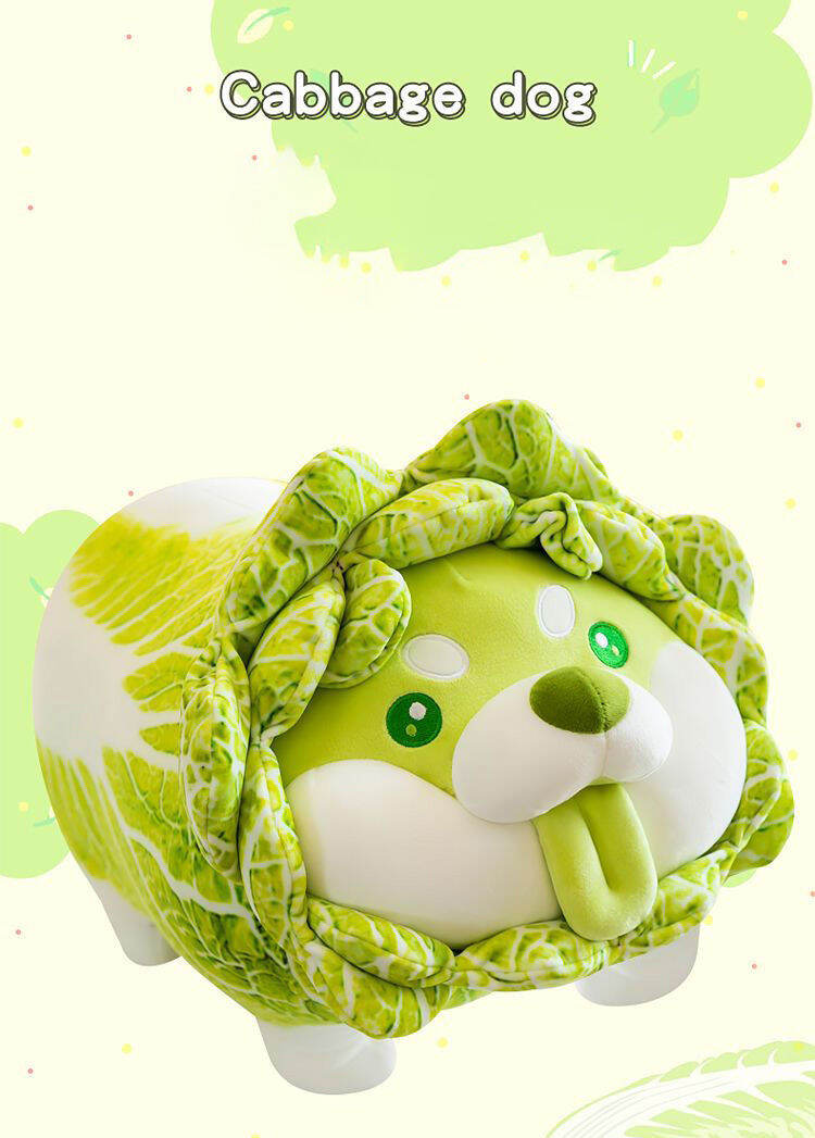 สุนัขกะหล่ําปลี หมอนข้าง หมอน หมอนตุ๊กตา หมอนอิงหมา ตุ๊กตายัดไส้ ตุ๊กตา ...