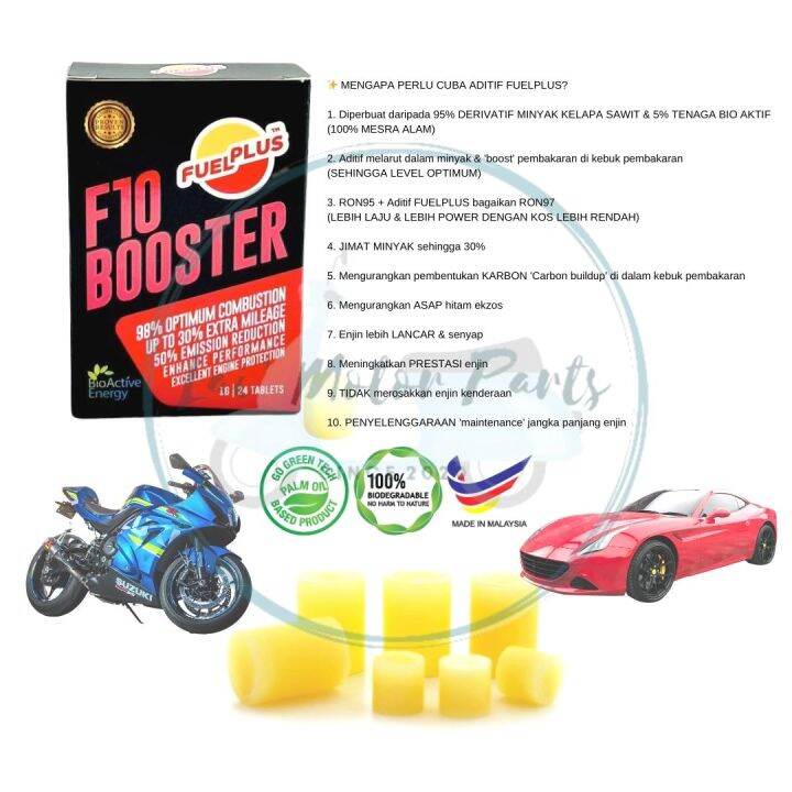 JIMAT MINYAK PETROL 30 F10 FUELPLUS BOOSTER MOTOR KERETA F 10 BOOSTER