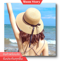 Sunmer straw hat หมวกสาน หมวกบัคเก็ตแฟชั่นหญิง หมวกกันแดดหญิง