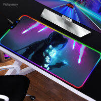 Anime Jinx RGB Gaming Large Mouse Pad Gamer LED Computer Mousepad With Backlight Rug XXL For PC Mat Speed Keyboard Table Car