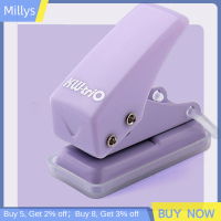 Millys รูปร่างหมัดหลุมสายเดี่ยวขนาดเล็กน่ารักสำหรับวางแผนแหวนดิสก์ตัดกระดาษ DIY เจาะ