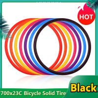 【ส่งจากกรุงเทพฯ 】2Pcs ยางนอกจักรยานแบบไม่ใช้ยางใน ขนาด Road Bike Solid Tire 700x23C 28 inch Cycling Riding Tubeless Tyre เส้น จักรยานยางถนนเกียร์คงที่ในเมืองจักรยานยางสูญญากาศไม่มียาง