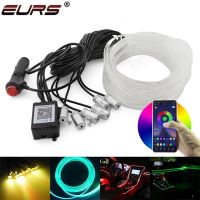 Car Interior Ambient Decor RGB LED Optical Strip Light  App Control Decorative Atmosphere LED Colorful Guide Cold Light LED Lamp