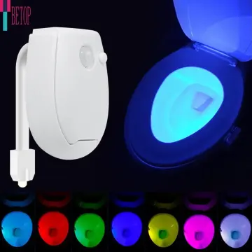 16color Smart PIR Motion Sensor Toilet Seat Night Light Waterproof  Backlight For Toilet Bowl LED Luminaria Lamp WC Toilet Light