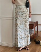 พร้อมส่ง! Marble skirt ?? C4046 กระโปรงมินิมอล กระโปรงยาว