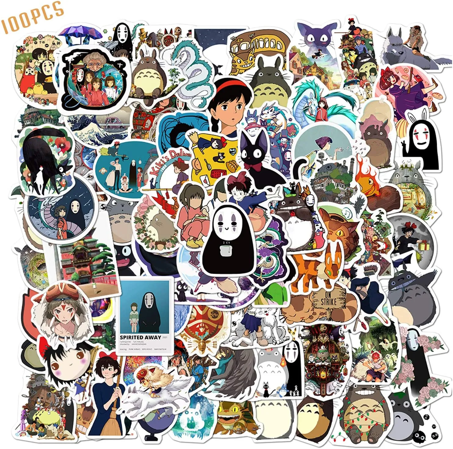 100PCS Studio Ghibli Stickers Hayao Miyazaki Anime Stickers Waterproof Vinyl  Stickers Skateboard Luggage Stickers for Kids Teens Adults for Water  Bottles Laptop Phone | Lazada PH