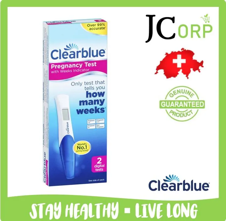 [DIGITAL 2 TESTS] Clearblue Digital Pregnancy Test with Weeks Indicator