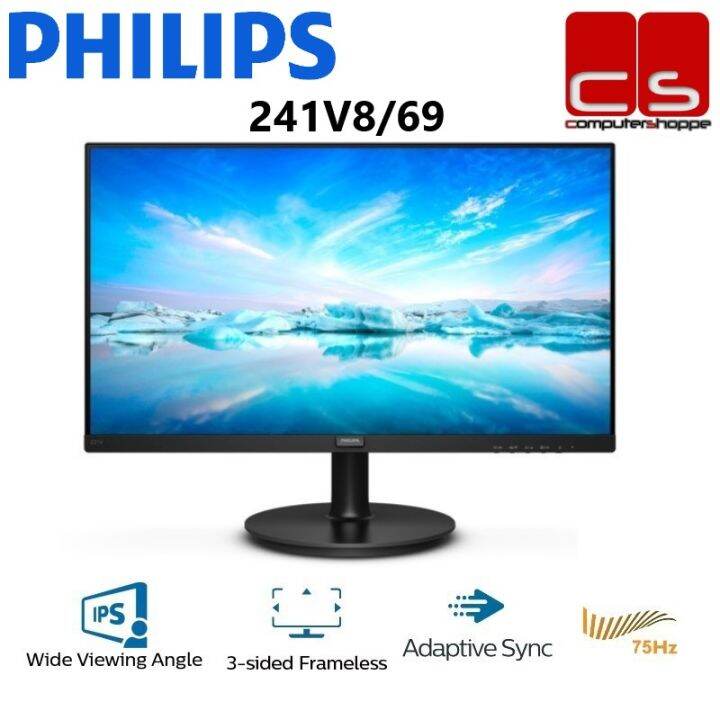 Philips 241V8/69 23.8" FHD 75HZ 4MS IPS LCD Monitor | Lazada